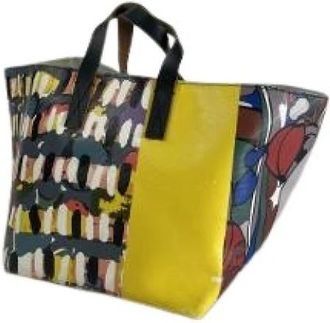 Marni Pre-owned Tote Bag - Dames - Vintage Shopper - Veelkleurig - ONE Size - Leer - Vintage