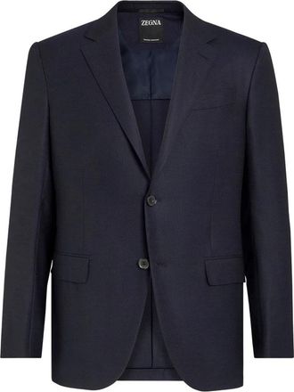 Ermenegildo Zegna Trofeo Comfort Jacket - Heren - Business blazers - Blauw - M - Wol - Kostuums