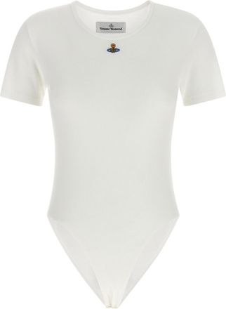 Vivienne Westwood White Orb Bas Relief Bodysuit
