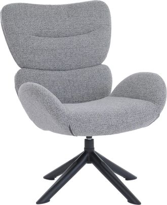 Hhg [nunca Usado] Sill&oacute;n De Sal&oacute;n Hhg-528, Sill&oacute;n De Sal&oacute;n, Sill&oacute;n De Comedor, Giratorio, Metal Y Chenilla (420 G/m&sup2;), Gris Oscuro