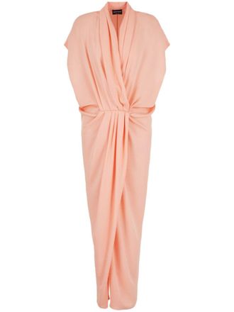 Giorgio Armani Abito midi drappeggiato - Rosa