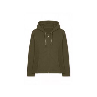 Freddy Felpa slim full-zip con inserti e cappuccio in costina