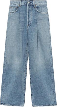 A Gold E Franka jeans met plooien - Blauw