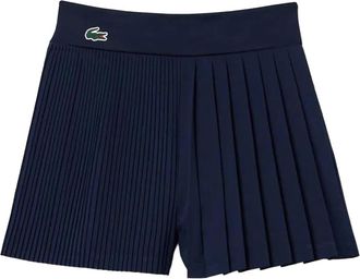 Lacoste Dames/Dames Gevoerde Geplooide Tennisshort (Blauw)
