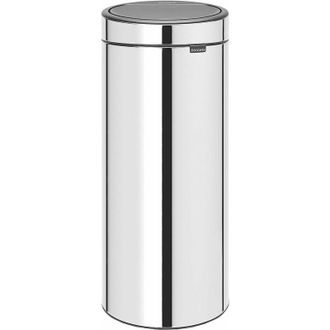 Brabantia Touch Bin New Pattumiera, Metallo, Inox Lucido, 30 litri