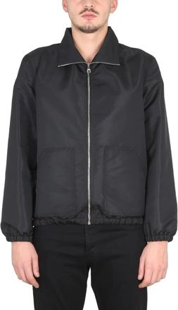 Alexander McQueen Heren, Jassen, Zwart, Maat: L Nylon