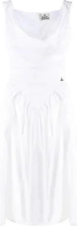 Vivienne Westwood Sunday Cowl-neck Cotton Midi Dress
