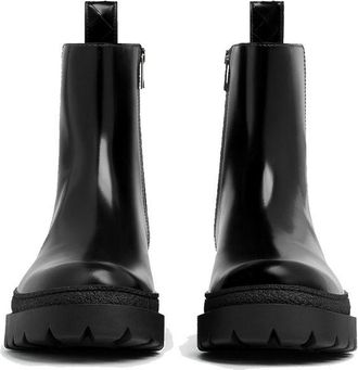 Bottega Veneta Mens Black Calfskin Chelsea Boots