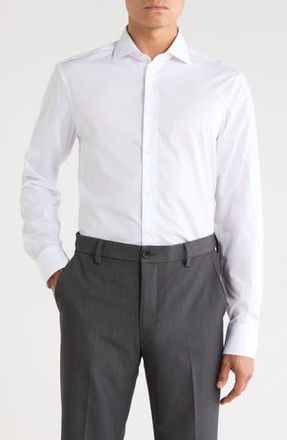 Canali Cotton Dress Shirt in White at Nordstrom Rack, Size 39
