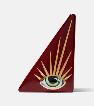 L'OBJET Lito gold-plated porcelain bookend