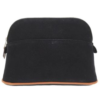 Hermès Pre-owned Bags, female, Black, Size: ONE SIZE Pre-owned Canvas pouches