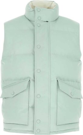 Alexander McQueen Blue Sleeveless Padded Jacket