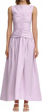 Acler Thedell Maxi Dress In Purple