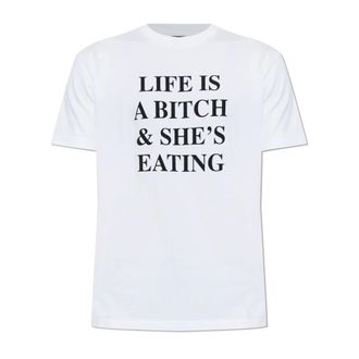 Dsquared2 T-Shirts, male, White, Size: 3XL T-shirt with Print