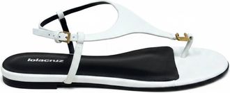 Lola Cruz Womens Bellagio Flat Open Toe Sandal In White