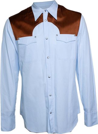Maison Margiela blue western shirt