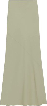 Ami bias-cut maxi skirt - women - Acetate/Viscose - 38 - Green
