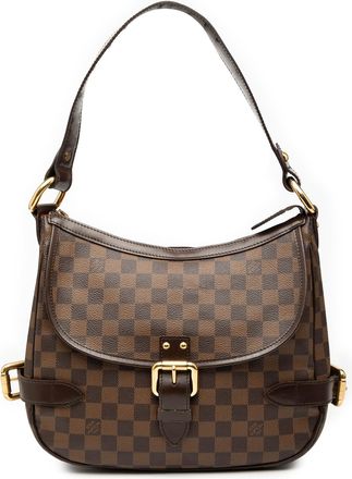 Louis Vuitton Pre-owned Womens Damier Ebene Highbury - Dark Brown Textile - One Size