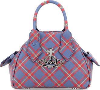 Vivienne Westwood Borsa a mano Yasmine mini in pelle - Blu