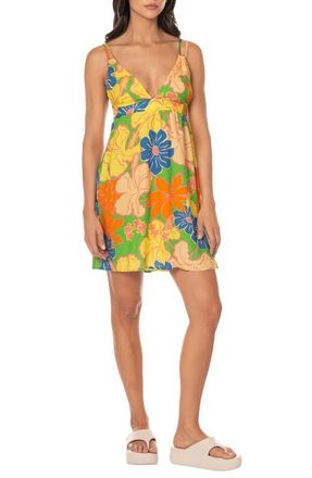 Maaji Tropic Lei Potential Cover-Up Sundress in Open Green at Nordstrom, Size X-Small