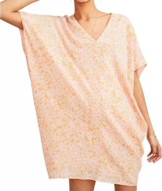 Hatch The Slouch Maternity Dress In Apricot