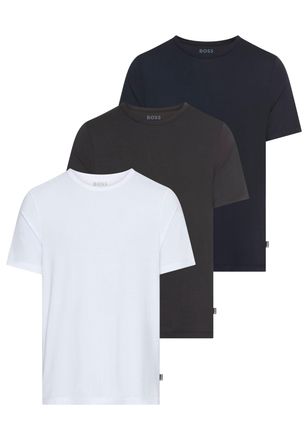 HUGO BOSS T-Shirt BOSS TShirt RN 3P Natura, Herren, Gr. XXL, open miscellaneous 971, Jersey, Obermaterial: 95% Viskose, 5% Elasthan, schmal, Rundhals, eingesetz