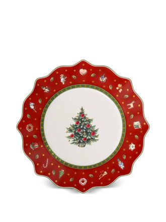 Villeroy & Boch Toys Delight christmas-tree plate - unisex - Porcelain - OS - Red