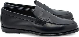 Doucal's Mario Penny Loafer - Heren - Loafers - Blauw - 44 EU - Leer - Schoenen
