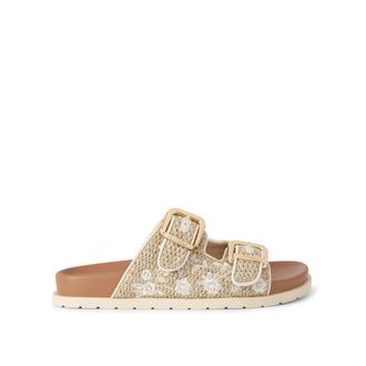 Carvela Womens Selena Sandals - Beige Fabric - Size UK 5