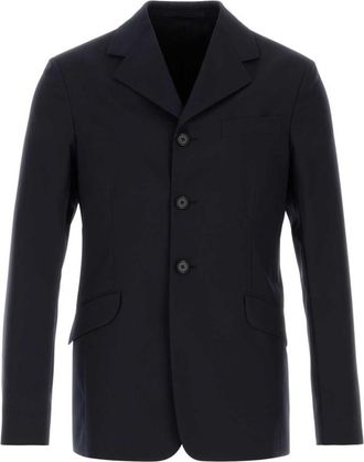 Jil Sander Dark Blue Solid Blazer