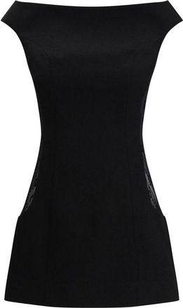Marine Serre Fleece Wool Casual Womens Dress