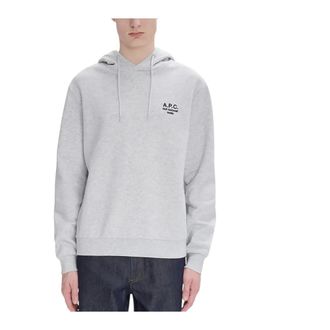 A.P.C. A.p.c. - Standard Rue Madame Hoodie - Heren - Sweatshirts & Hoodies - Grijs - Maat: XS Katoen