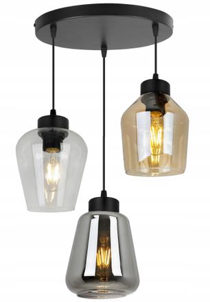 OEM L&aacute;mpara Colgante Moderna Y Elegante Con Pantalla De Cristal