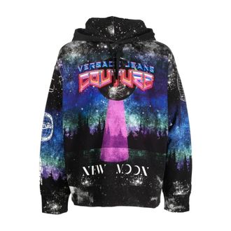 Versace Jeans Couture Heren, Sweatshirts & Hoodies, Veelkleurig, Maat: L Katoen