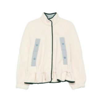 Stine Goya Jassen, Dames, Beige, S, Polyester, Dropped Shoulder Gathered Jacket
