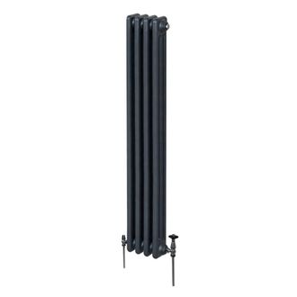 MonsterShop Traditional 3 Column Radiator - 1800 x 202mm - Anthracite Grey