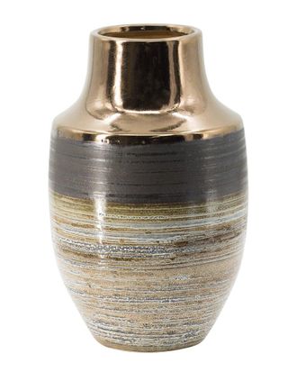 A&B Home 11In Modern Textured Cylinder Vase