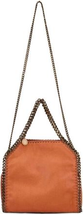 Stella McCartney Tassen, Dames, Oranje, ONE Size, Polyester, Mini Schoudertas Falabella
