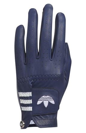 adidas Originals Leather Golf Glove in Night Indigo at Nordstrom, Size X-Large