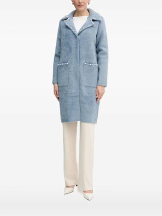 Joseph Ribkoff pearl embellished coat - Blue