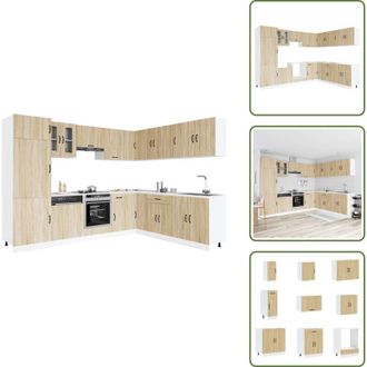 vidaXL Armadi per forno - vidaXL Set Mobili da Cucina 14 pz Kalmar Rovere Sonoma in Truciolato - Mobili da cucina in legno