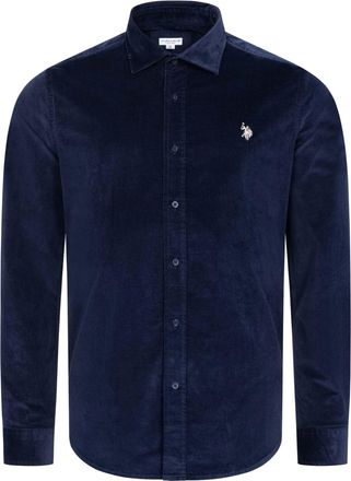 U.S.Polo Association heren corduroy overhemd van katoen met stretch