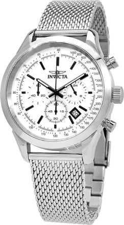 Invicta Speedway Chronograph Silver Dial Mens Watch 25222