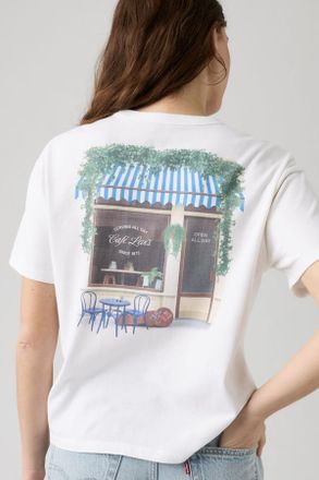 Levi's Graphic Vintage Tee - Hombre - XS - White / Cafe Front Bright White