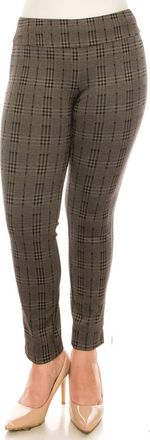 Zac & Rachel Figure Defining Slim Ankle Pull On Pants In Stone Black