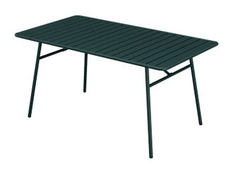 Vente-Unique Tavolo da giardino L.160 cm in Metallo Verde abete - MIRMANDE di MYLIA