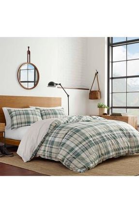 Eddie Bauer Timbers Plaid Open Duvet Set in Evergreen at Nordstrom Rack, Size Full/queen