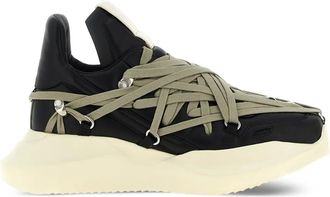 Rick Owens Sneakers Megalace Geth Runner con lacci - Nero