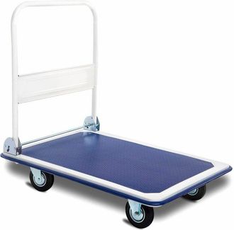 Costway Costway - Plataforma De Carga Plegable Hasta 300 Kg Carro De Transporte Con Ruedas