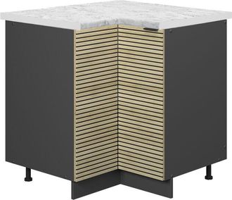 Vicco Armario De Esquina Fame-line, Panel De Roble, 80.5 Cm, Et M&aacute;rmol